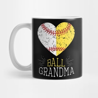 Mom Funny Baseball Shirt Ball Grandma Softball Mug